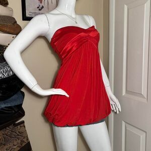 Vintage Y2K Bebe Bubble Hem Tube Top💋 - Size XS/S